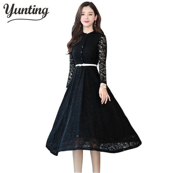 casual dresses 2021 lace dress spring long sleeved slim fashion hollow out women vintage vestidos, Black;gray
casual dresses 2021 lace dress spring long sleeved slim fashion hollow out women vintage vestidos, Black;gray