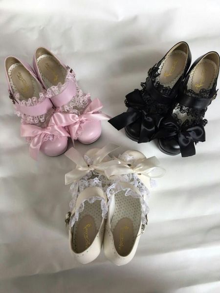 dress shoes japanese style vintage women's lolita high heels pumps princess lace bow-knot round toe h17, Black
dress shoes japanese style vintage women's lolita high heels pumps princess lace bow-knot round toe h17, Black