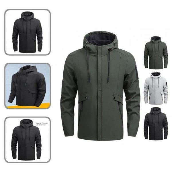 men's jackets zipper pockets stylish hooded drawstring solid color jacket coat breathable male thin type streetwear, Black;brown
men's jackets zipper pockets stylish hooded drawstring solid color jacket coat breathable male thin type streetwear, Black;brown