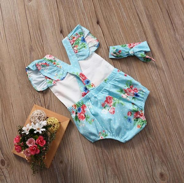 rompers born baby girl cute boutique clothes floral print square neck short-sleeved jumpsuit bowknot headband suit, Blue
rompers born baby girl cute boutique clothes floral print square neck short-sleeved jumpsuit bowknot headband suit, Blue