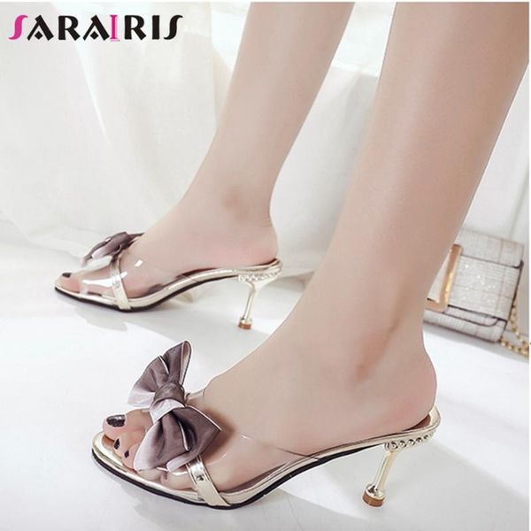 dress shoes sarairis slip-on high thin heels mules women summer sweet butterfly-knot ladies trendy transparent pvc, Black
dress shoes sarairis slip-on high thin heels mules women summer sweet butterfly-knot ladies trendy transparent pvc, Black