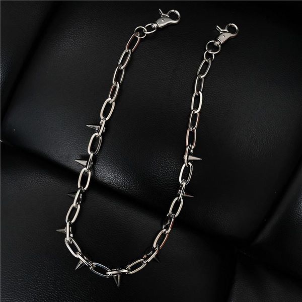 keychains hand-made rivet waist chain punk men and women with the same pair of pants pu black, Silver
keychains hand-made rivet waist chain punk men and women with the same pair of pants pu black, Silver