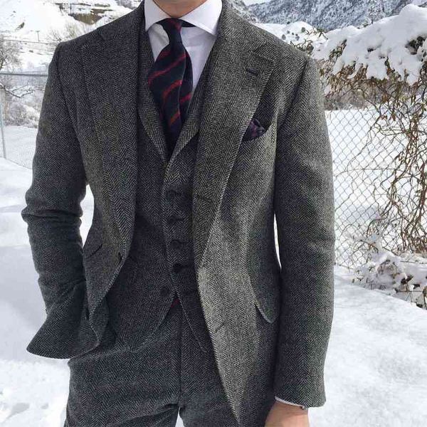 men's suits & blazers lã tweed cinza masculino ternos para negócios formais noivo casamento smoking espinha de peixe estilo 3 peça conj, White;black
men's suits & blazers lã tweed cinza masculino ternos para negócios formais noivo casamento smoking espinha de peixe estilo 3 peça conj, White;black