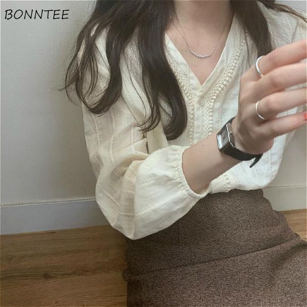 women's blouses & shirts women plus size 3xl elegant korean simple chic v-neck summer ladies blouse long sleeve lovely girls, White
women's blouses & shirts women plus size 3xl elegant korean simple chic v-neck summer ladies blouse long sleeve lovely girls, White