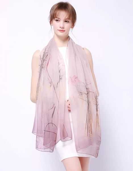 spring female silk scarves scarf women floral printing long soft wrap ladies shawl veil accessories chains, Silver
spring female silk scarves scarf women floral printing long soft wrap ladies shawl veil accessories chains, Silver