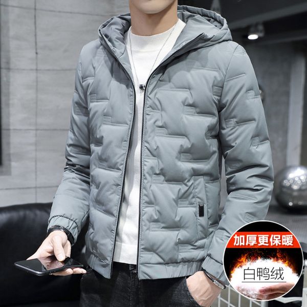 winter men's short lightweight warm down et tooling fat plus size loose casual trend coat, Black
winter men's short lightweight warm down et tooling fat plus size loose casual trend coat, Black