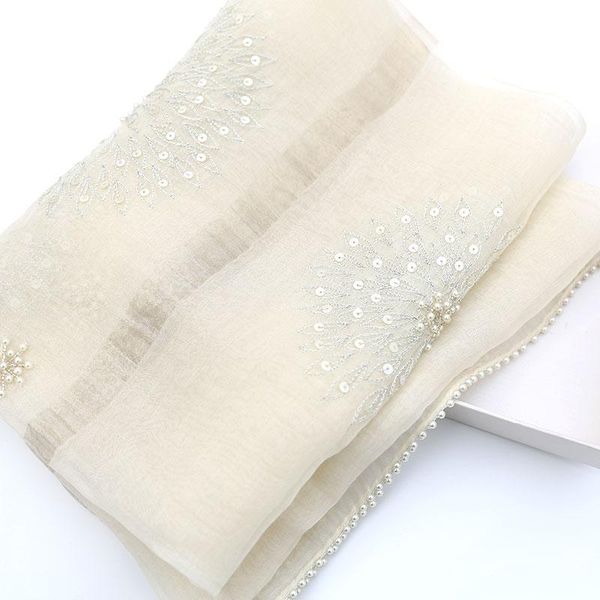 scarves cotton and silk shawl scarf women female summer white blended light shade sun hand-embroidered, Blue;gray
scarves cotton and silk shawl scarf women female summer white blended light shade sun hand-embroidered, Blue;gray
