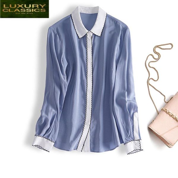 women's blouses & shirts women real silk blouse vintage elegant ladies long sleeve and shirt blusas mujer de moda 2021 3381, White
women's blouses & shirts women real silk blouse vintage elegant ladies long sleeve and shirt blusas mujer de moda 2021 3381, White