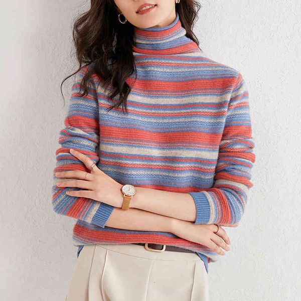 women's sweaters wool bottom sweater high striped turtleneck lock-color nightgown fall and winter fashion cashmere knitted or crocheted, White;black
women's sweaters wool bottom sweater high striped turtleneck lock-color nightgown fall and winter fashion cashmere knitted or crocheted, White;black
