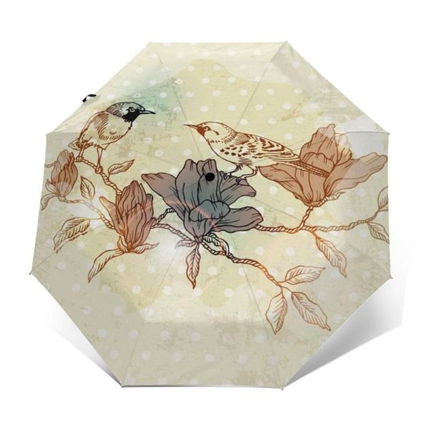 umbrellas automatic umbrella rain women three-folding royalty spring bird art windproof female waterproof parasol
umbrellas automatic umbrella rain women three-folding royalty spring bird art windproof female waterproof parasol