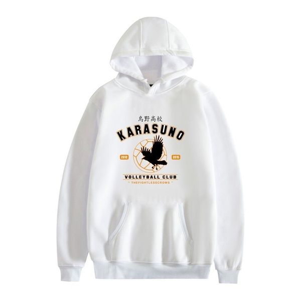 volleyball junior riman printed hooded autumn and winter sweater, Black