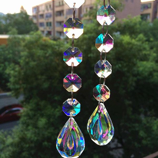 50pcs 16cm(h) k9 crystal octagon rainbow beads with 38mm chandelier pendants for christmas tree hanging decoration wedding decor
50pcs 16cm(h) k9 crystal octagon rainbow beads with 38mm chandelier pendants for christmas tree hanging decoration wedding decor