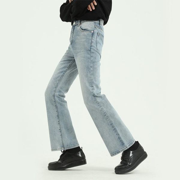 colours men high street hip hop casual small flare jeans pant male japan korea style vintage denim trousers clothiing men's pants, Black
colours men high street hip hop casual small flare jeans pant male japan korea style vintage denim trousers clothiing men's pants, Black