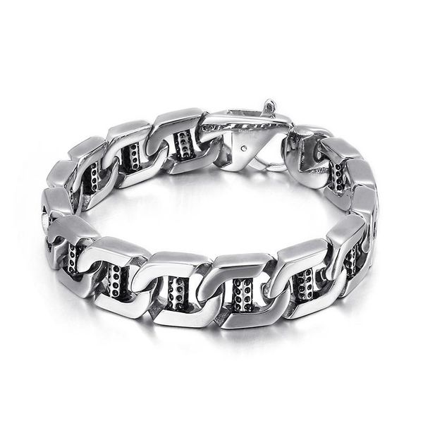 charm bracelets 15mm wide men bracelet 316l stainless steel fashion unique personality curbs cuban friendship casual jewelry, Golden;silver
charm bracelets 15mm wide men bracelet 316l stainless steel fashion unique personality curbs cuban friendship casual jewelry, Golden;silver