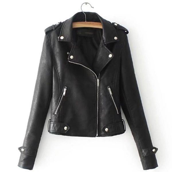 women's jackets autumn winter short faux soft leather jacket women fashion zipper motorcycle pu ladies basic street coat, Black;brown
women's jackets autumn winter short faux soft leather jacket women fashion zipper motorcycle pu ladies basic street coat, Black;brown