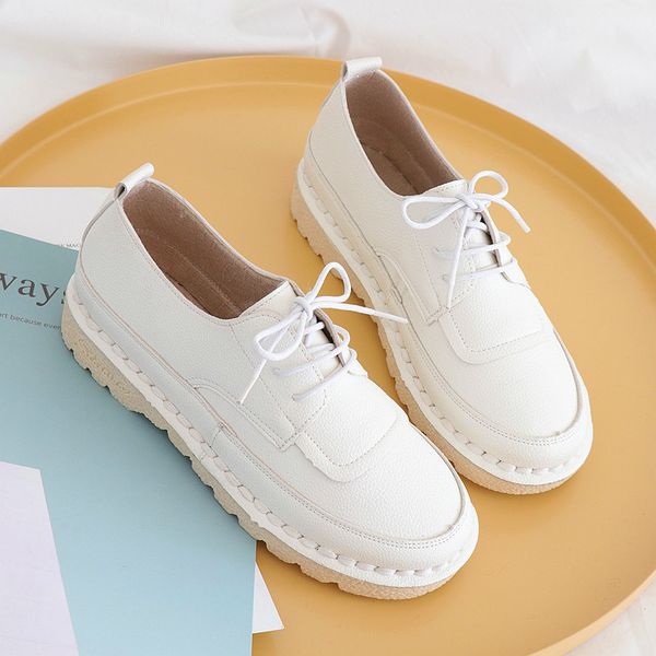 sandals round head lace-up flat wild soft bottom college wind comfortable small white casual art women's shoes, Black
sandals round head lace-up flat wild soft bottom college wind comfortable small white casual art women's shoes, Black
