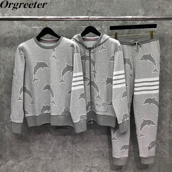 fashion jacquard dolphin tracksuit women's fall winter hooded sweashirt cardigan/pullover + trousers 2 piece sets women 210525, White
fashion jacquard dolphin tracksuit women's fall winter hooded sweashirt cardigan/pullover + trousers 2 piece sets women 210525, White