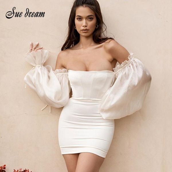 casual dresses 2021 summer fashion lvory white satin off the shoulder long sleeve mini dress bodycon party club vestidos, Black;gray
casual dresses 2021 summer fashion lvory white satin off the shoulder long sleeve mini dress bodycon party club vestidos, Black;gray