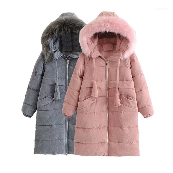 winter fashion loose long-sleeved hooded corduroy in the long coat jacket ladies cotton clothes1, Black
winter fashion loose long-sleeved hooded corduroy in the long coat jacket ladies cotton clothes1, Black