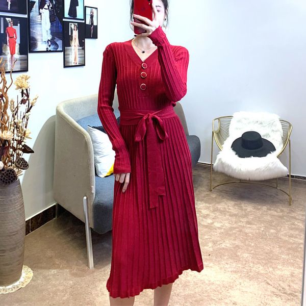 dress wine red shiny pleated women long sleeve v-neck sash knit female luxury glitter a-line sweater, Black;gray
dress wine red shiny pleated women long sleeve v-neck sash knit female luxury glitter a-line sweater, Black;gray