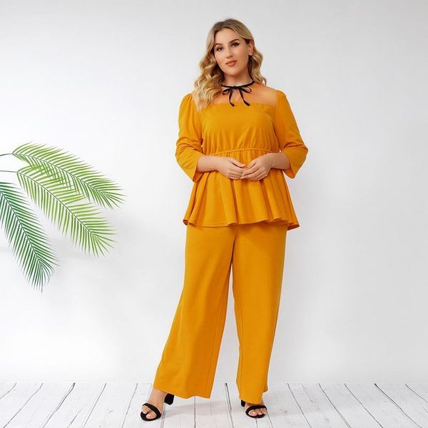 plus size tracksuits women clothing two piece set big woman outfit african women's office suit wide suits and pants, Black
plus size tracksuits women clothing two piece set big woman outfit african women's office suit wide suits and pants, Black