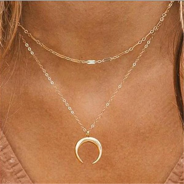 gold moon pendant necklaces for women bijoux statement collier fashion jewelry, Silver
gold moon pendant necklaces for women bijoux statement collier fashion jewelry, Silver