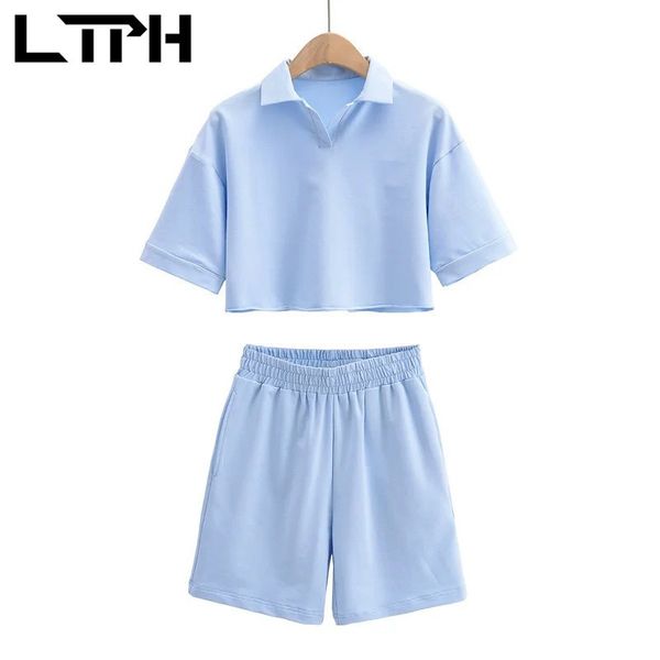 ins simple solid loose casual outfits two piece set women polo collar t-shirt shorts sweatpants short sets summer 210427, White
ins simple solid loose casual outfits two piece set women polo collar t-shirt shorts sweatpants short sets summer 210427, White