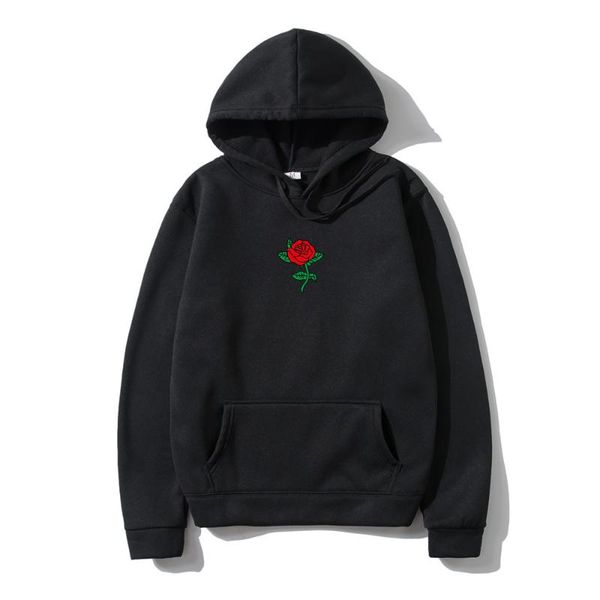 men's hoodies & sweatshirts 2021 spring and summer hoodie sweatshirt fashion street style rose print pullover, Black
men's hoodies & sweatshirts 2021 spring and summer hoodie sweatshirt fashion street style rose print pullover, Black