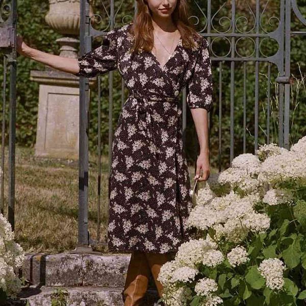 dress french spring / summer 2021 vintage printing straps puff sleeve vkps, Black;gray
dress french spring / summer 2021 vintage printing straps puff sleeve vkps, Black;gray