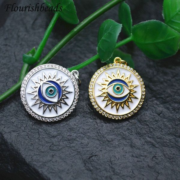 10pc cz zircon beads edge 20mm round oil dip enamel metal eye charms pendant diy parts jewelry makings multi-use accessories, Bronze;silver
10pc cz zircon beads edge 20mm round oil dip enamel metal eye charms pendant diy parts jewelry makings multi-use accessories, Bronze;silver