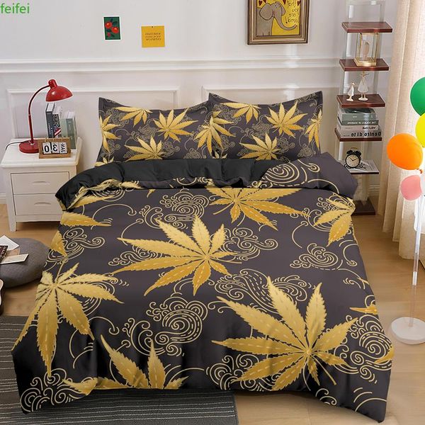bedding sets selling  king set leaves quilt duvet cover with pillowcase 2/3pcs 
bedding sets selling  king set leaves quilt duvet cover with pillowcase 2/3pcs