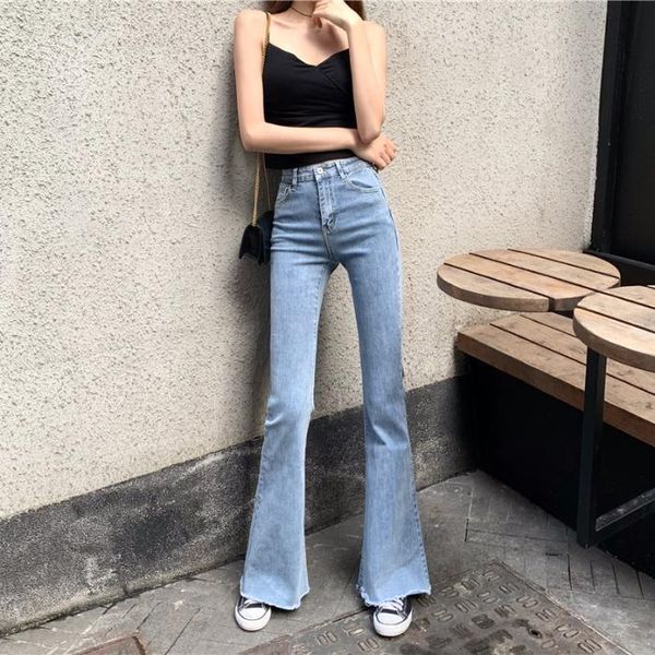 women's jeans retro slim summer 2021 loose straight wide leg pants drop feeling elastic high waist trumpet wear, Blue
women's jeans retro slim summer 2021 loose straight wide leg pants drop feeling elastic high waist trumpet wear, Blue