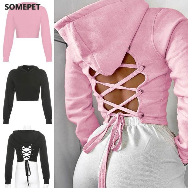 hoodies women sweatshirt hollow cropped hooded short sweatershirt with back straps sudaderas mujer women's & sweatshirts, Black
hoodies women sweatshirt hollow cropped hooded short sweatershirt with back straps sudaderas mujer women's & sweatshirts, Black