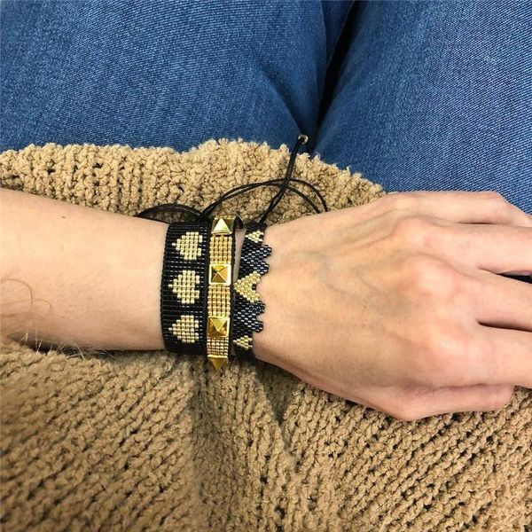 beaded, strands boho unique design miyuki beads bracelet for women fashion heart shape handmade bracelets pulsera men jewelry friendship gif, Black
beaded, strands boho unique design miyuki beads bracelet for women fashion heart shape handmade bracelets pulsera men jewelry friendship gif, Black