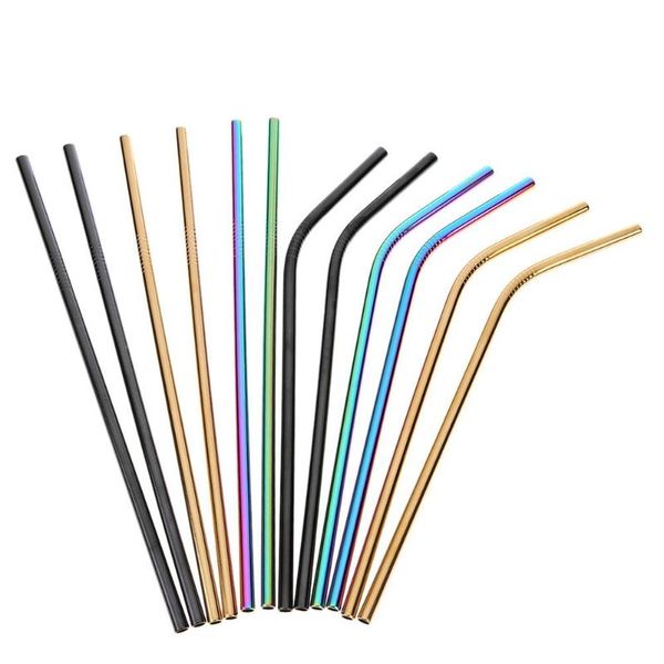 2021 rainbow stainless steel drinking straws 8.5"*6mm bent and straight reusable metal drinking straws for kids barware tool, White
2021 rainbow stainless steel drinking straws 8.5"*6mm bent and straight reusable metal drinking straws for kids barware tool, White