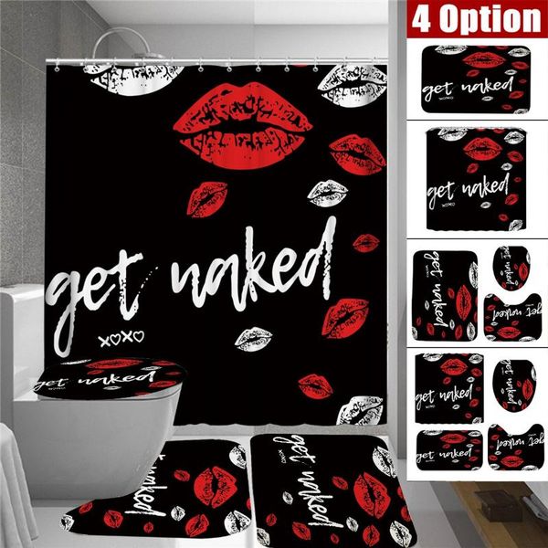 curtain & drapes red lips bathroom shower set with hooks black non-slip pedestal rug toilet cover floor mat decor
curtain & drapes red lips bathroom shower set with hooks black non-slip pedestal rug toilet cover floor mat decor