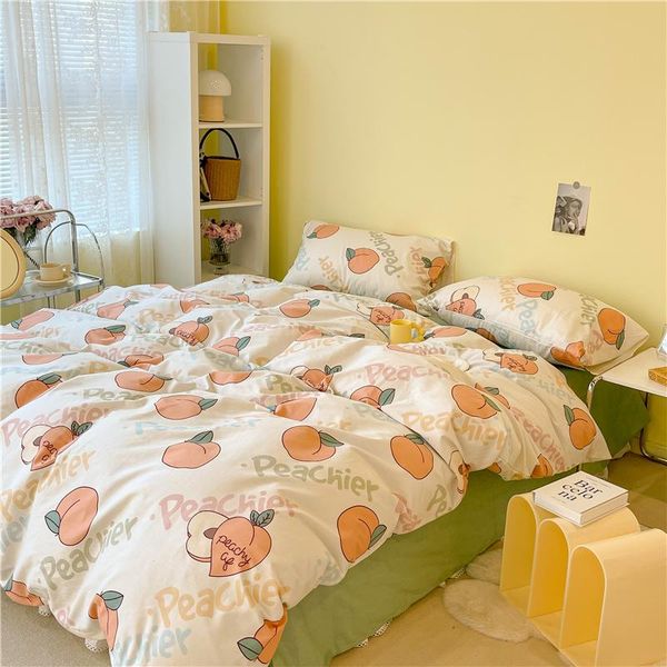bedding sets cute peach set for girl women cotton twin full size strawberry leopard fitted bed sheet pillowcases duvet cover
bedding sets cute peach set for girl women cotton twin full size strawberry leopard fitted bed sheet pillowcases duvet cover