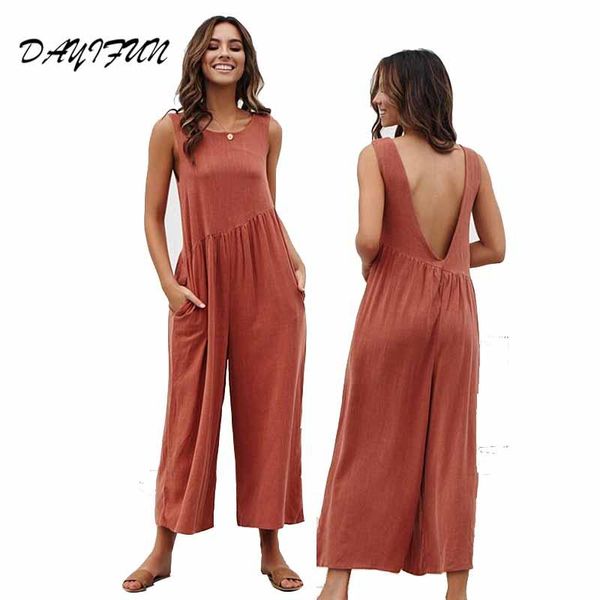 women's pants & capris e-baihui long rompers womens jumpsuit 2021 high waisted wide leg female backless loose overall dcj-18657, Black;white
women's pants & capris e-baihui long rompers womens jumpsuit 2021 high waisted wide leg female backless loose overall dcj-18657, Black;white