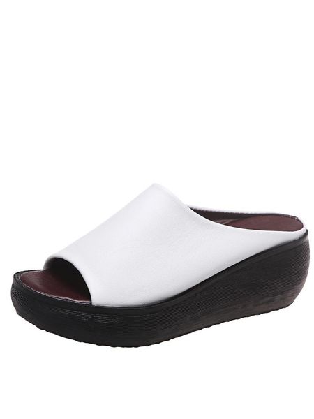 slippers vmti 2021 summer large size fish mouth slope heel thick-soled sandals and female solid color beach shoes, Black
slippers vmti 2021 summer large size fish mouth slope heel thick-soled sandals and female solid color beach shoes, Black