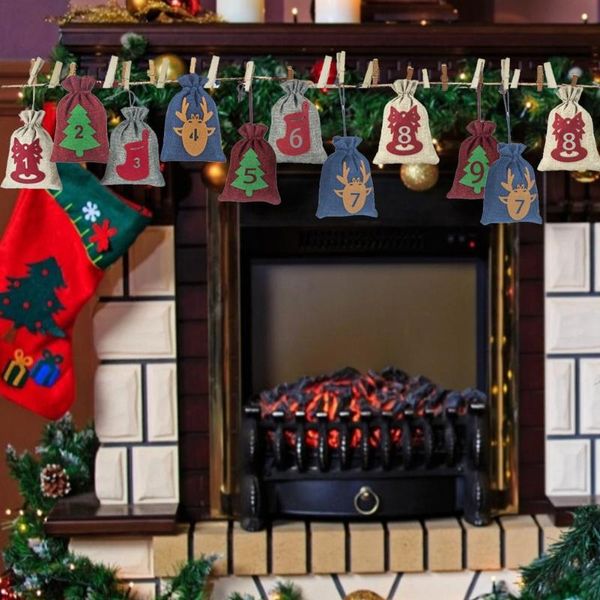 christmas decorations 24pcs gift bags set countdown burlap bag diy advent calendar 2022 candy storage pouch
christmas decorations 24pcs gift bags set countdown burlap bag diy advent calendar 2022 candy storage pouch