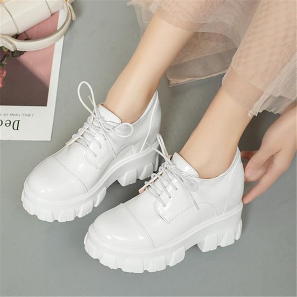 fashion thick-soled trend british style simple casual single shoes women's platform women chunky white dress, Black
fashion thick-soled trend british style simple casual single shoes women's platform women chunky white dress, Black