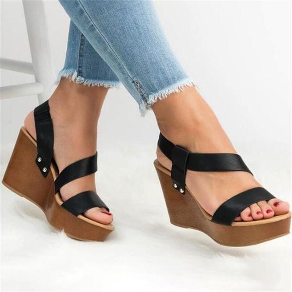 sandals large size wedges womens summer fashion women's shoes non-slip all-match casual women lsides beach, Black
sandals large size wedges womens summer fashion women's shoes non-slip all-match casual women lsides beach, Black