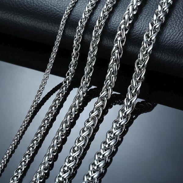 chains zorcvens fashion punk black gold silver color stainless steel wheat men necklace male choker jewelry gifts
chains zorcvens fashion punk black gold silver color stainless steel wheat men necklace male choker jewelry gifts