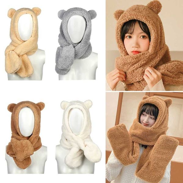 fashion cute cold-proof caps earflap earmuff plush bear ear hat winter s scarf set beanies, Blue;gray
fashion cute cold-proof caps earflap earmuff plush bear ear hat winter s scarf set beanies, Blue;gray