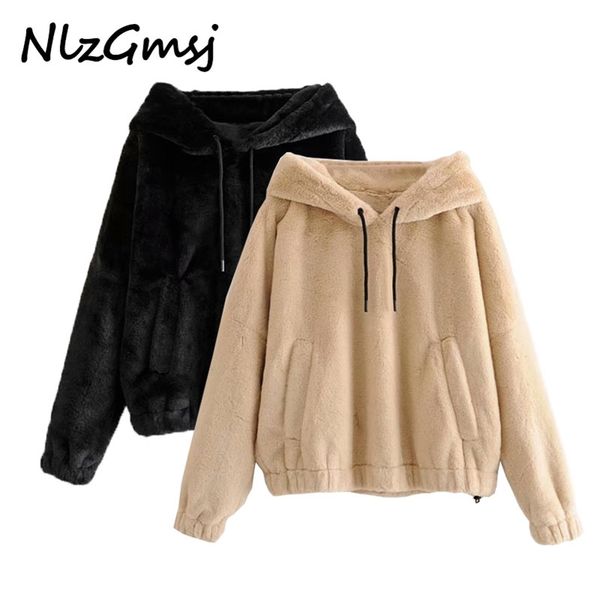 casual woman oversized faux fur hoodies ladies winter soft warm pullover female chic loose solid color outwear 210628, Black;brown
casual woman oversized faux fur hoodies ladies winter soft warm pullover female chic loose solid color outwear 210628, Black;brown