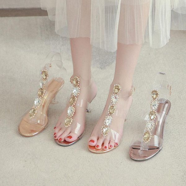 sandals luxury diamond clear gladiator women slippers summer thin high heels shoes woman pumps crystal transparent sandalias2021, Black
sandals luxury diamond clear gladiator women slippers summer thin high heels shoes woman pumps crystal transparent sandalias2021, Black