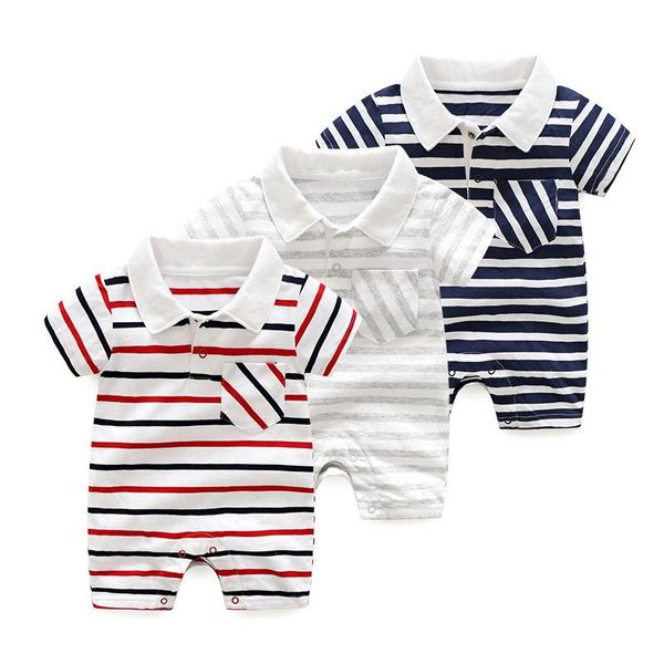 jumpsuits baby boy romper summer striped short sleeved cotton jumpsuit infant clothes girl boys, Blue
jumpsuits baby boy romper summer striped short sleeved cotton jumpsuit infant clothes girl boys, Blue