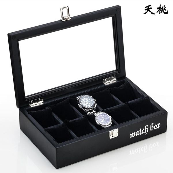 watch boxes & cases european wooden box 10 lattice skylight display collection jewelry bracelet, Black;blue
watch boxes & cases european wooden box 10 lattice skylight display collection jewelry bracelet, Black;blue