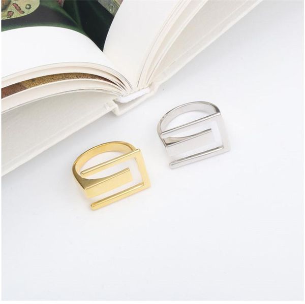 cluster rings yaologe 925 sterling silver female geometric ins fashion simple ring rectangular hollow opening jewelry wholesale, Golden;silver
cluster rings yaologe 925 sterling silver female geometric ins fashion simple ring rectangular hollow opening jewelry wholesale, Golden;silver