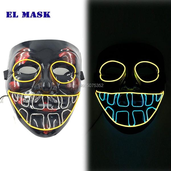 party masks gzyuchao el sound activated light up scary mask cosplay wire halloween diy glowing led 
party masks gzyuchao el sound activated light up scary mask cosplay wire halloween diy glowing led